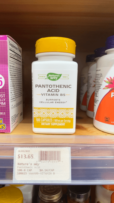 Nature'S Way Pantothenic Acid Vitamin B