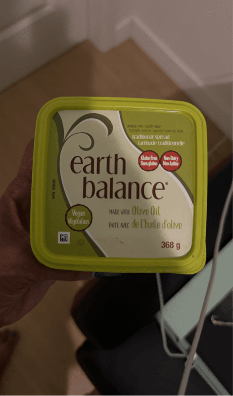 Earth Balance Traditional Spread Made With Olive Oil