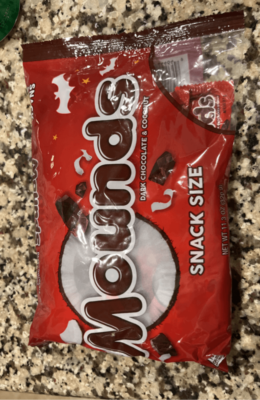 Mounds Dark Chocolate And Coconut Snack Size Candy Bars