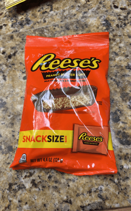 Reese'S Milk Chocolate Peanut Butter Cups Snack Size Bars