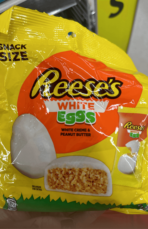 Reese'S White Creme & Peanut Butter White Eggs Snack Size