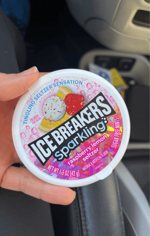Ice Breakers Sparkling Raspberry Lemon Seltzer Sugar Free Mints