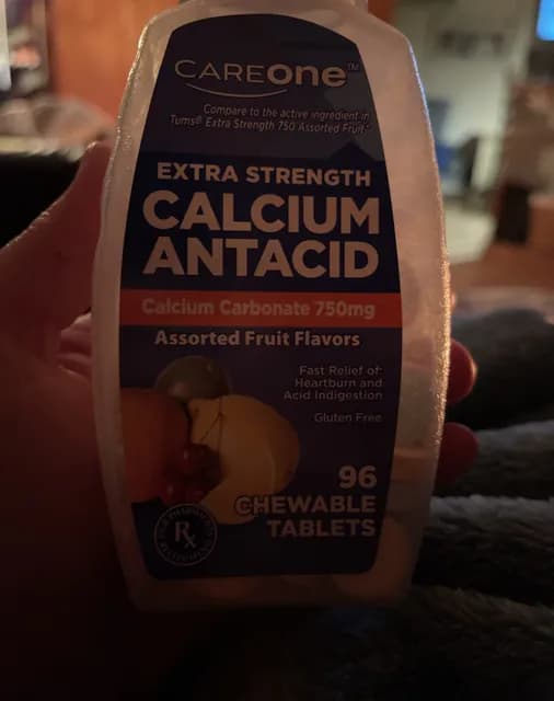 Careone Extra Strength Calcium Antacid, Assorted Fruit Flavors