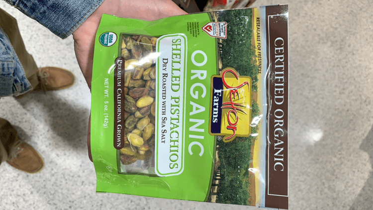 Setton Farms Organic Shelled Pistachios Dry Roasted With Sea Salt