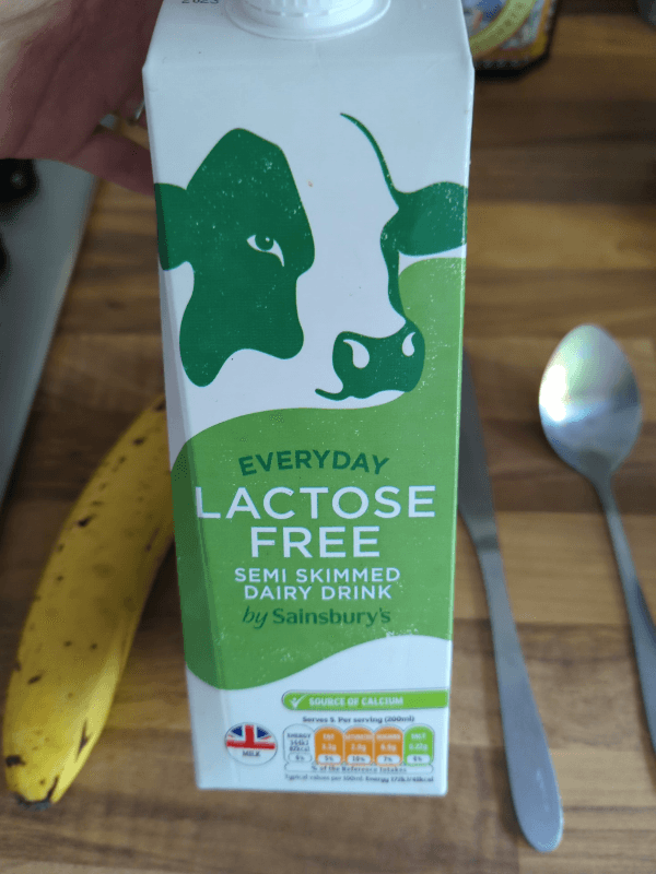 Sainsbury'S Everyday Lactose Free Semi Skimmed Dairy Drink
