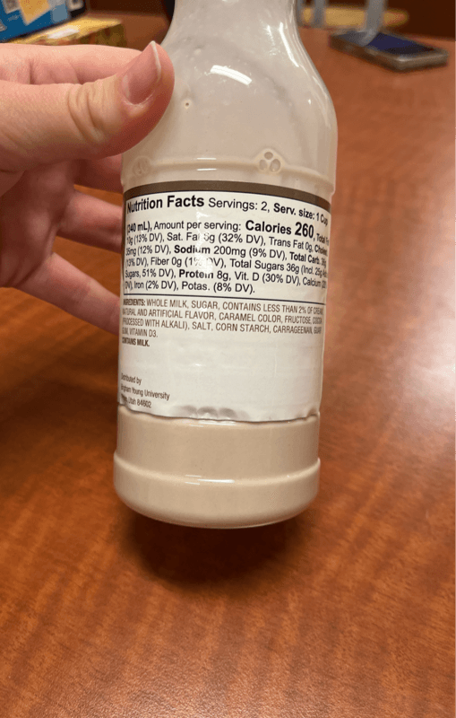 Byu Creamery Cookies 'N' Cream Milk One