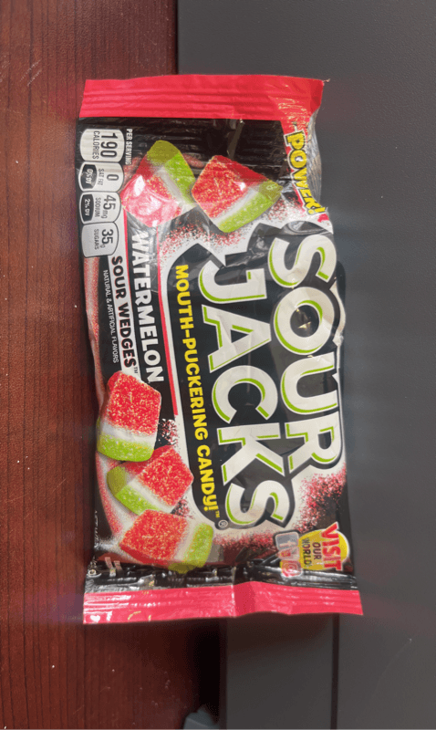 Sour Jacks Watermelon Sour Wedges Mouth-Puckering Candy