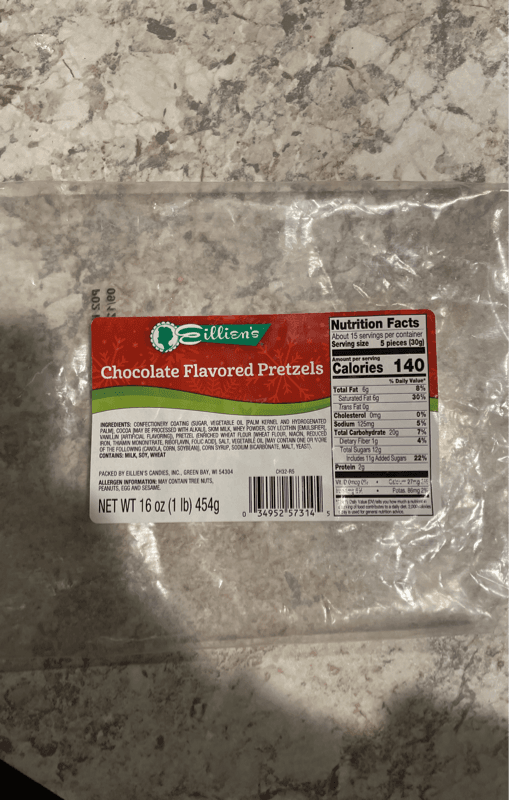 Eillien’S Chocolate Flavored Pretzels