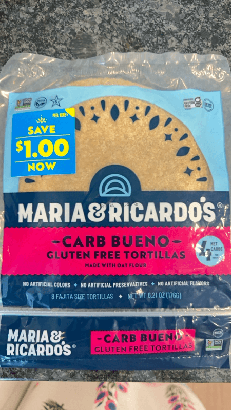 Maria & Ricardo'S Carb Bueno Gluten Free Tortillas