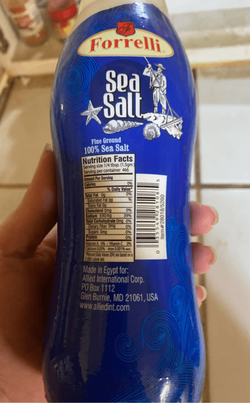 Forrelli Fine Ground 100% Sea Salt