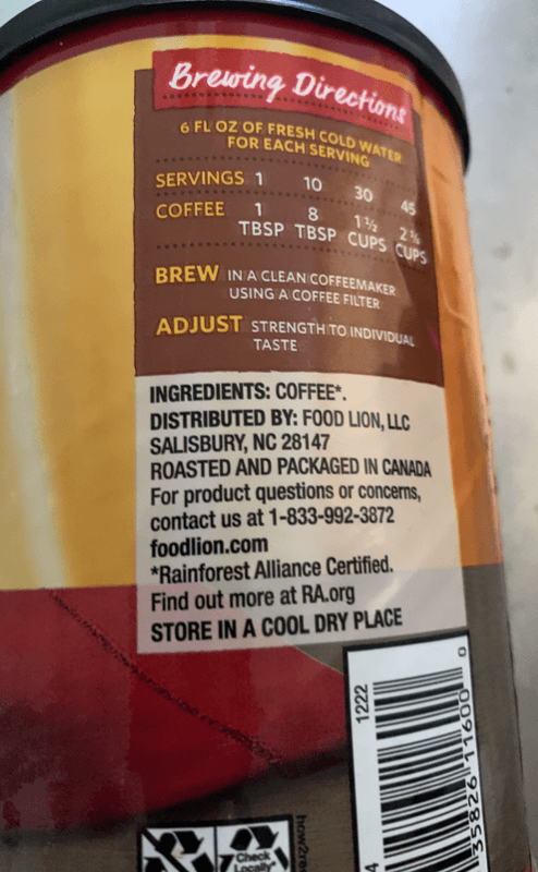 Food Lion Medium Roast Ground Coffee