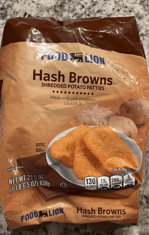 Food Lion Hash Browns Shredded Potato Patties