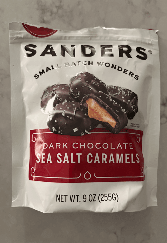Sanders Small Batch Wonders Dark Chocolate Sea Salt Caramels
