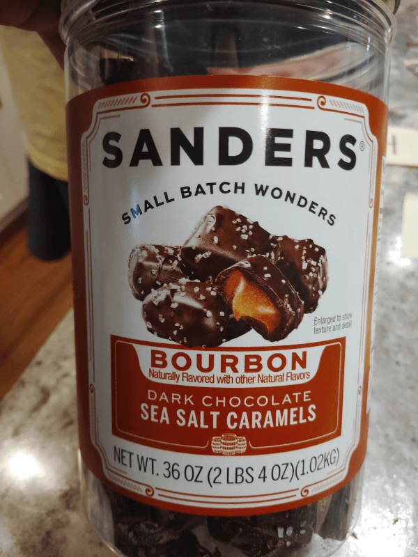 Sanders Bourbon Dark Chocolate Sea Salt Caramels