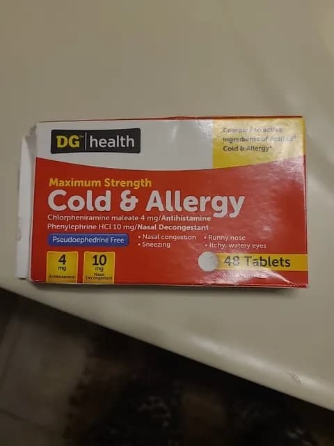 Dg Health Maximum Strength Cold & Allergy