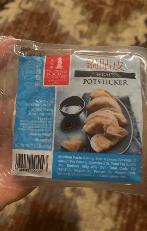 New Hong Kong Noodle Company, Inc. Wraps Potsticker