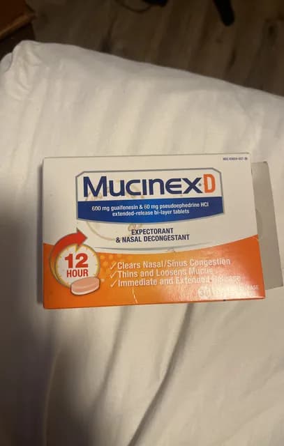 Mucinex D Expectorant & Nasal Decongestant
