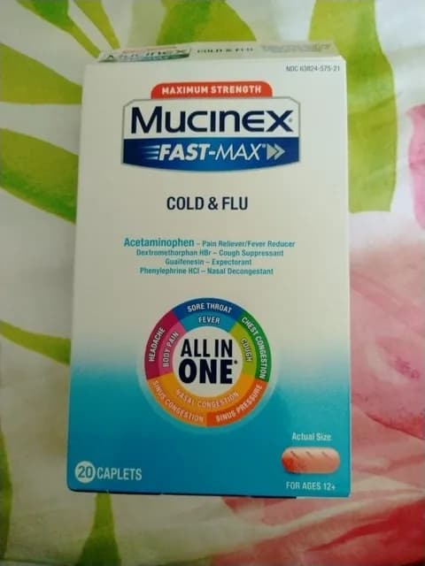 Mucinex Maximum Strength Fast Max Cold & Flu 20 Caplets