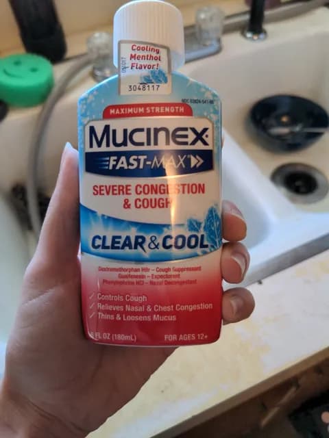 Mucinex Fast-Max Clear & Cool Maximum Strength Severe Congestion & Cough