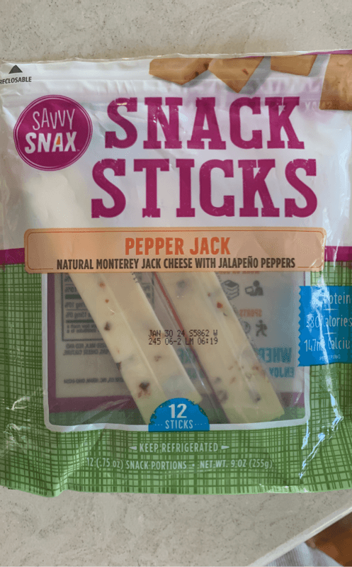 Savvy Snax Snack Sticks Pepper Jack