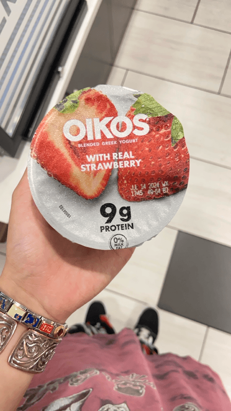Oikos Blended Greek Yogurt With Real Strawberry