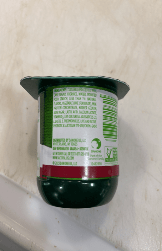 Activia Billions Of Live And Active Probiotics Black Cherry Yogurt