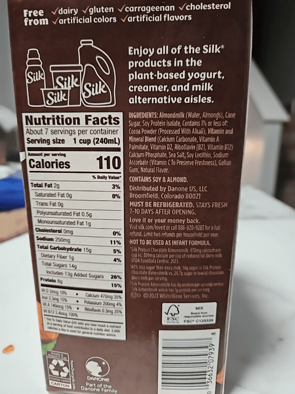 Silk Chocolate Protein Almondmilk