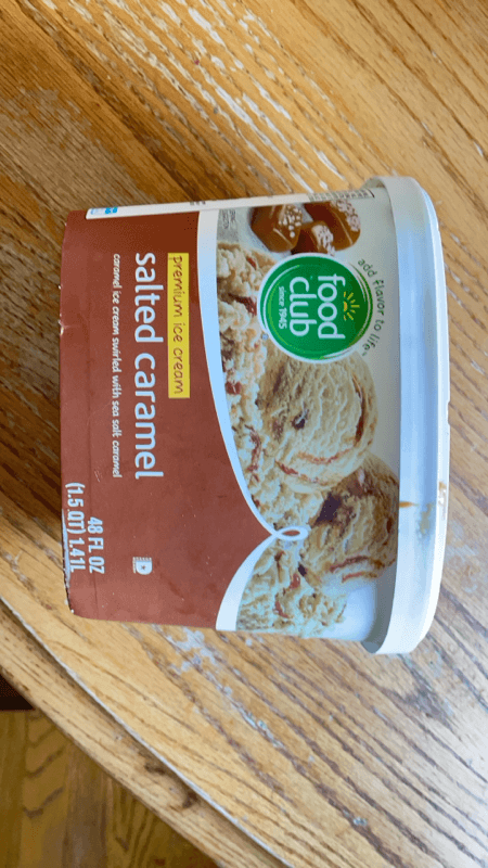 Food Club Salted Caramel Premium Ice Cream