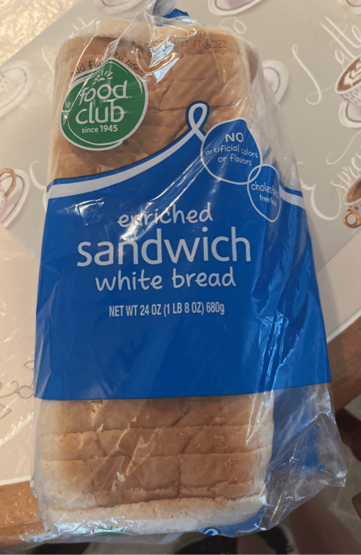 Food Club Enriched White Bread