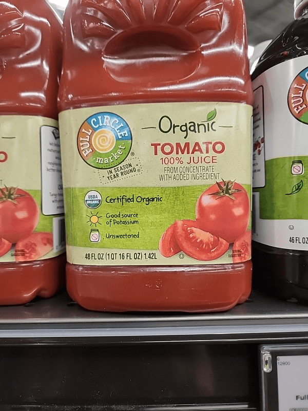 Full Circle Market Organic 100% Tomato Juice