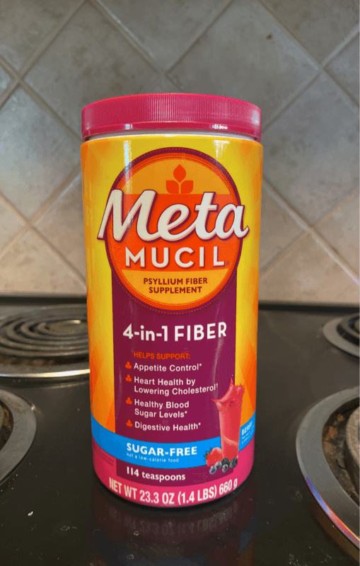 Metamucil 4-In-1 Psyllium Fiber Supplement Sugar-Free Berry