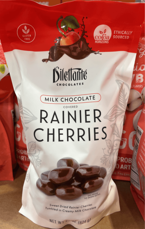 Diletttante Milk Chocolate Covered Rainier Cherries