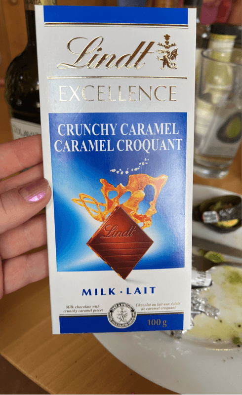 Lindt Milk Chocolate With Crunchy Caramel