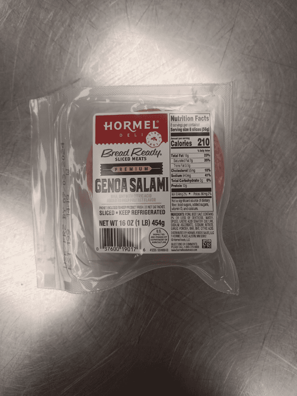 Hormel Deli Bread Ready Sliced Meats Genoa Salami