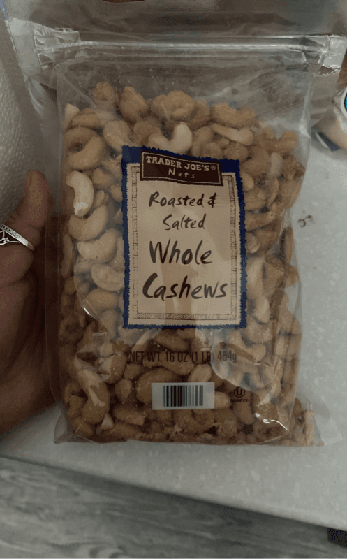 Trader Joe'S Roasted & Salted Whole Cashews