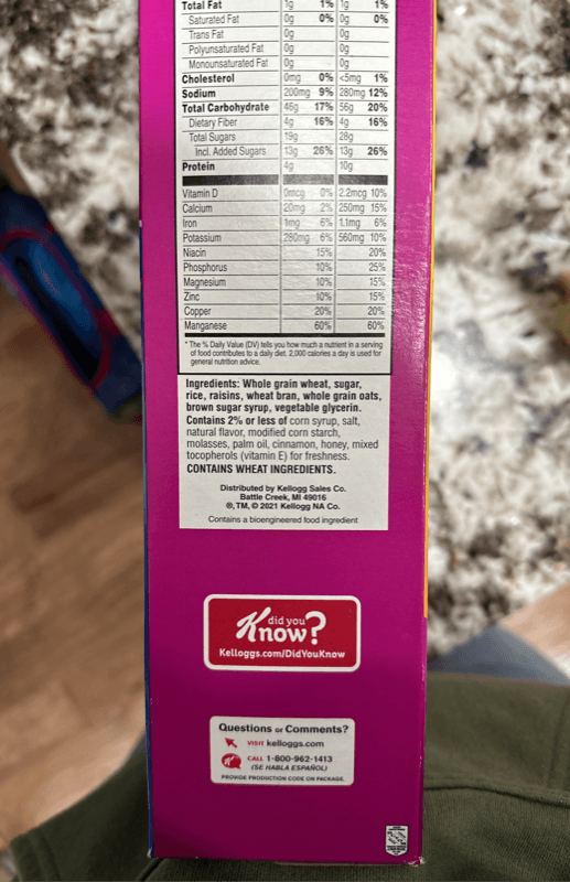 Kellog'S Raisin Bran Crunch Original Cereal