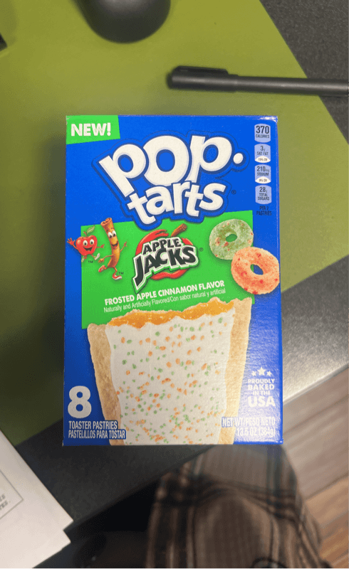 Pop-Tarts Apple Jacks Frosted Apple Cinnamon Flavor Toaster Pastries