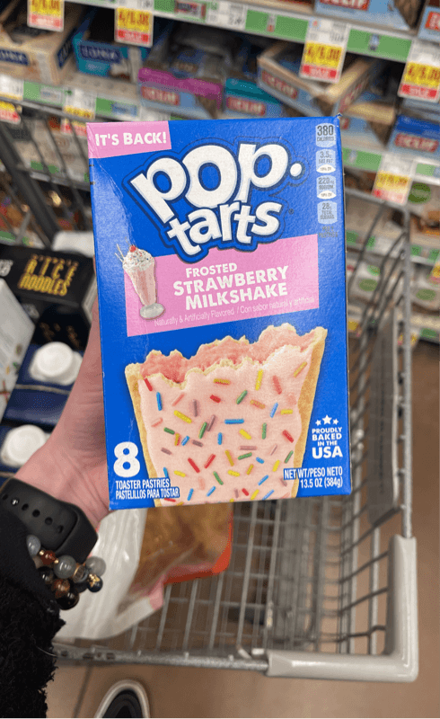 Pop Tarts Frosted Strawberry Milkshake Toaster Pastries
