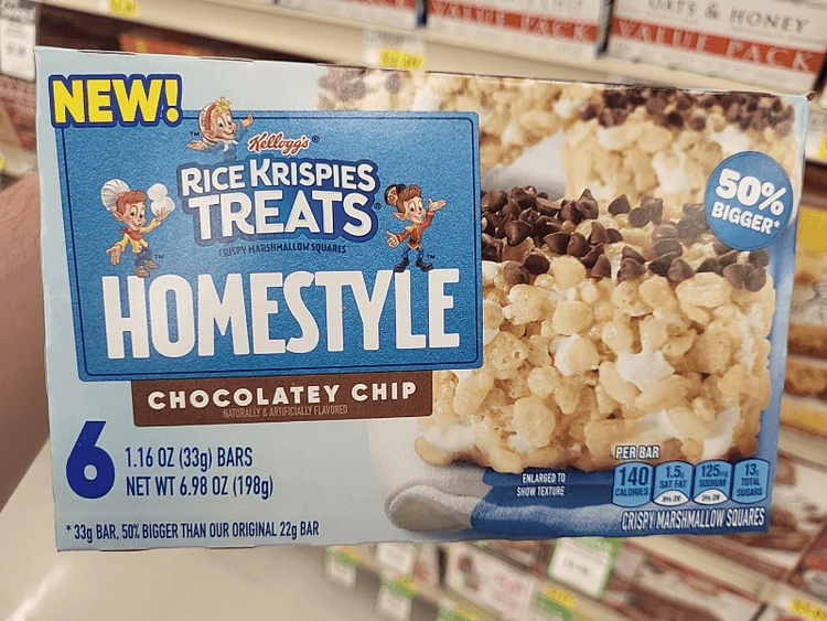 Kellogg'S Rice Krispies Treats Homestyle Chocolatey Chip Bar