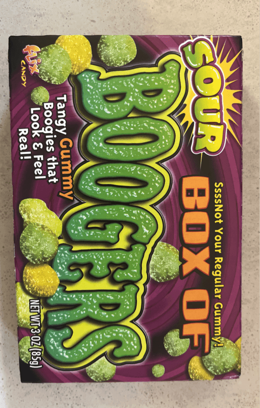 Flix Candy Sour Box Of Boogers Gummies