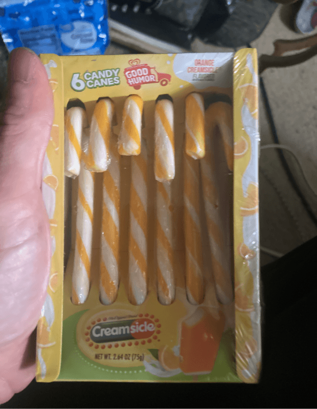 Orange Creamsicle Candy Canes
