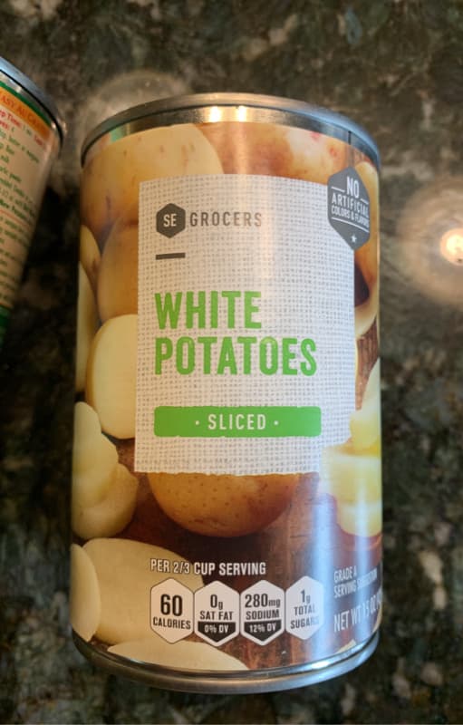 Se Grocers White Potatoes Sliced