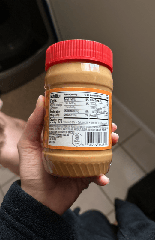 Se Grocers Creamy Peanut Butter With Honey Spread