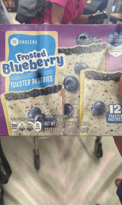 Se Grocers Frosted Blueberry Toaster Pastries