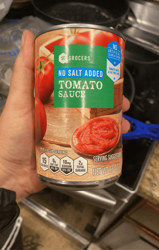 Se Grocers No Salt Added Tomato Sauce