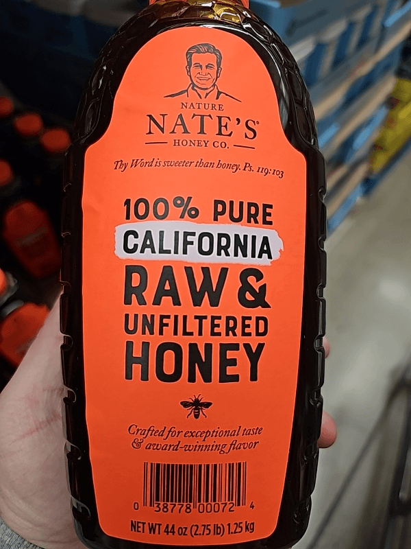 Nature Nate'S Honey Co. 100% Pure California Raw & Unfiltered Honey