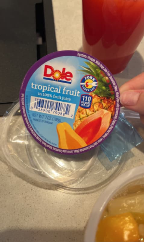 Dole Tropical Fruit In Juice Fruit Snacks