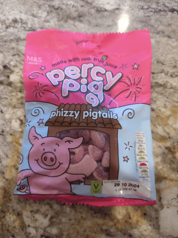 M&S Food Percy Pig Phizzy Pigtails