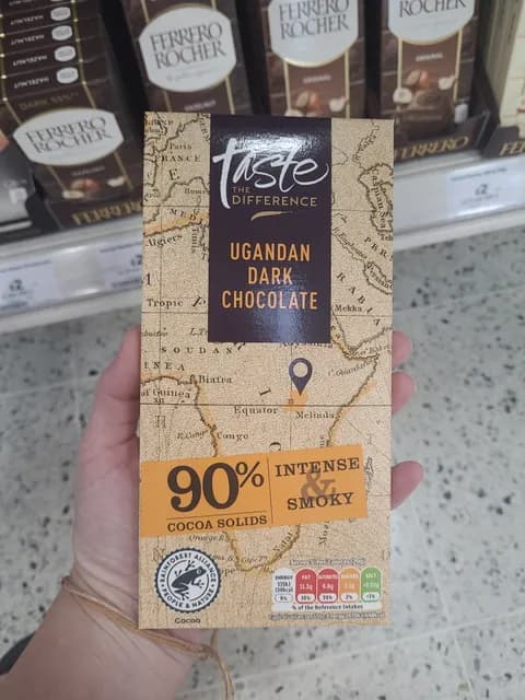 Taste The Difference Intense & Smoky Ugandan Dark Chocolate