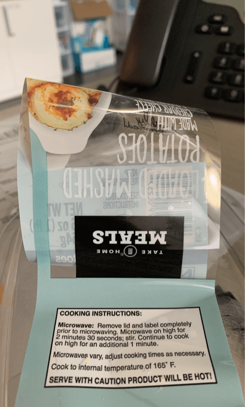 Take Home Meals Loaded Mashed Potatoes Made With Cheddar Cheese